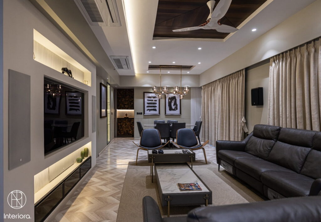How to Incorporate a Home Theatre Setup in a Conventional Living Room in a Mumbai Apartment